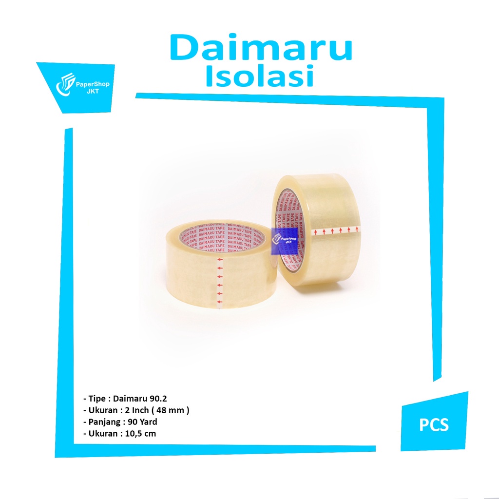 

DAIMARU - Lakban Bening Varian 2 inch x 90 Yard - Roll