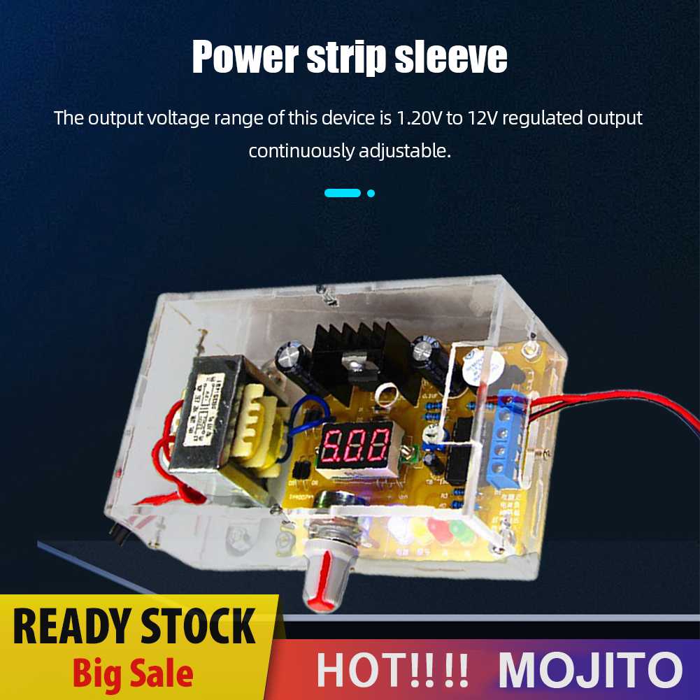 Lm317 Adjustable Power Board Kit 1.2V-12V Regulator Tegangan Power Supply DIY Kit