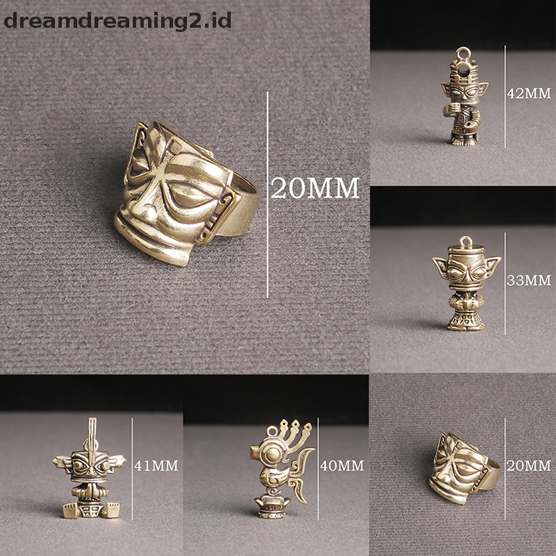 (drea) Ornamen Patung Kuningan Antik Patung Miniatur Dekorasi Desktop Kerajinan Tangan //