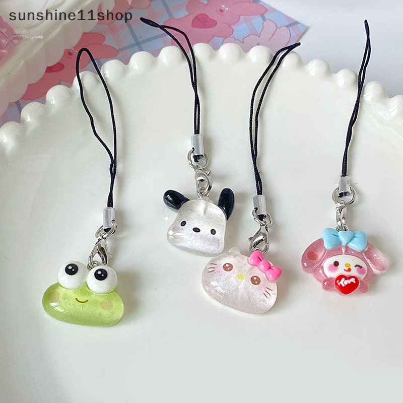 Sho Kawaii Sanrio Kuromi Lanyard My Melody Cinnamoroll Siswa Kecantikan iPhone Ponsel Case Ransel Boneka Liontin Pesona Mainan Gadis Hadiah N