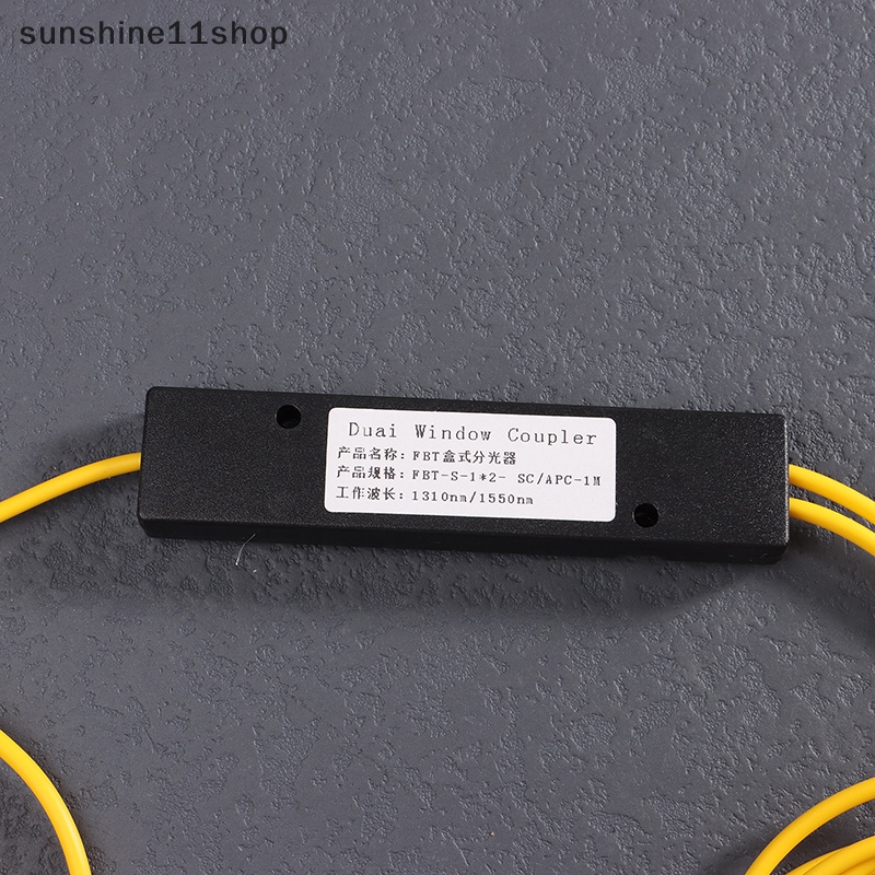 Sho 1Pc 1x2 FTTH Fiber Optic Splitter 1point 2kotak Pembagi Fiber Optik SC/APC N