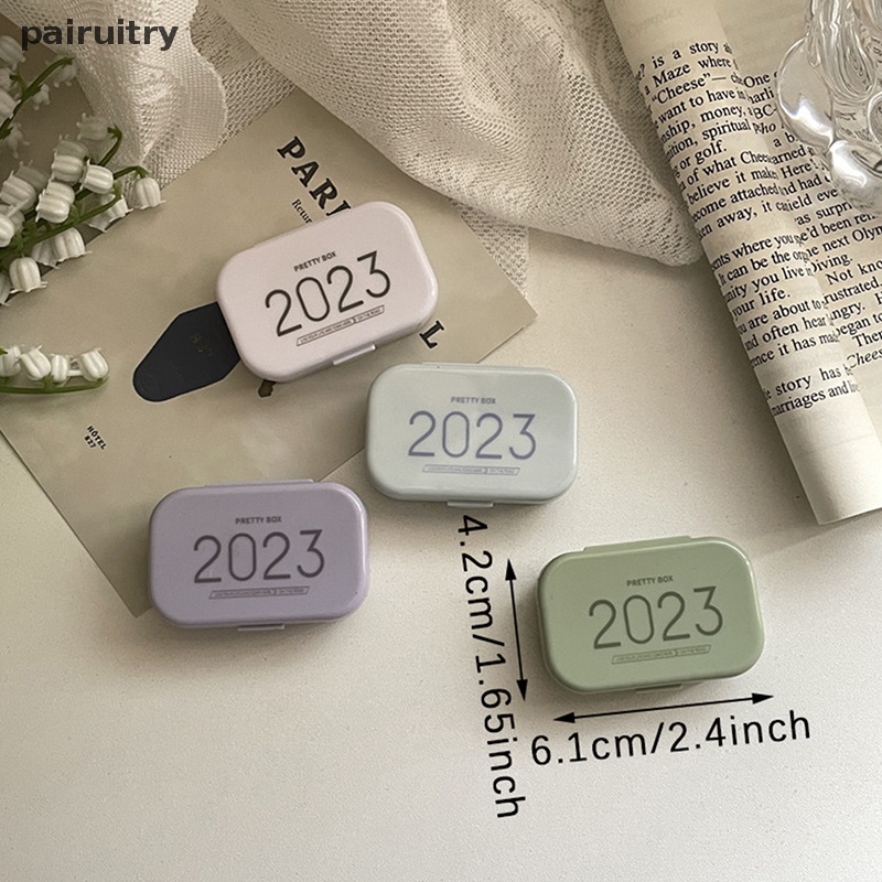 Prt Tas Ransel Kecil Portabel Lucu Beruang Kontak Mata Dengan Cermin Contact Lens Case Kotak Wadah Lensa Berwarna Untuk Pesta Travel Set PRT