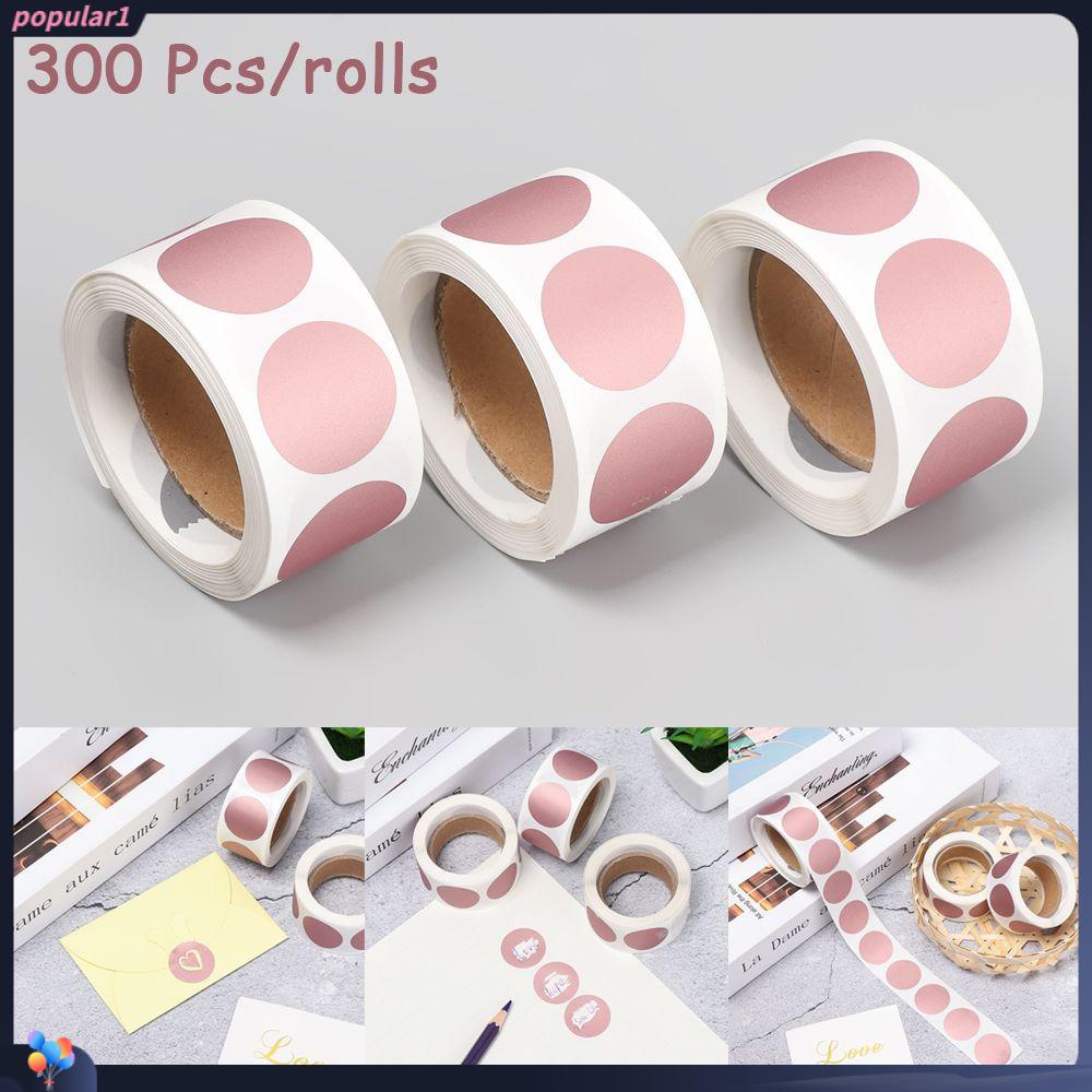 Populer 300pcs Scratch Off Sticker Hot Sale Kartu Pernikahan Kartu Pesan Alat Tulis Perlengkapan Pesta Bisnis Bentuk Bulat