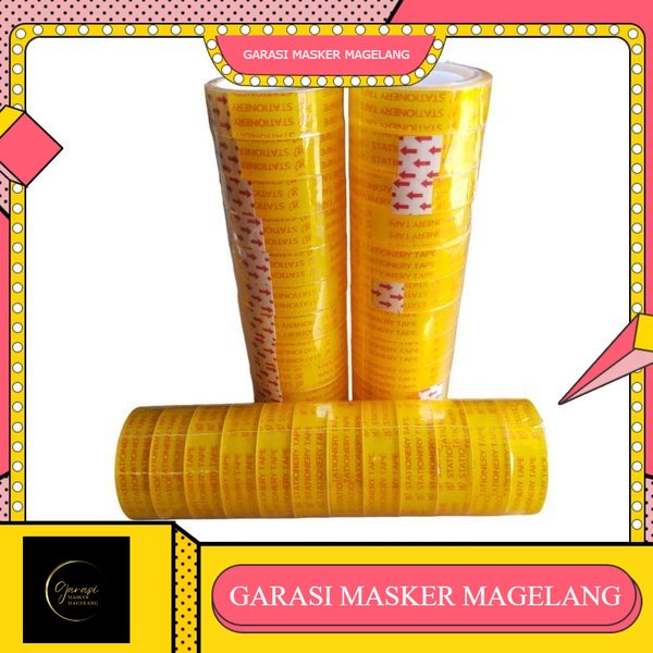 

Isolasi Bening Tipis / Isolasi Stasionary Merek ORLEE / Ukuran 12mm x 10y / Harga untuk 1 SLOP