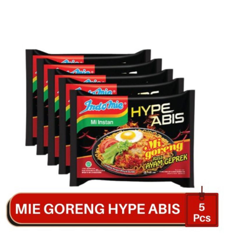 

INDOMIE HYPE ABIS MIE GORENG RASA AYAM GEPREK - 5 PCS