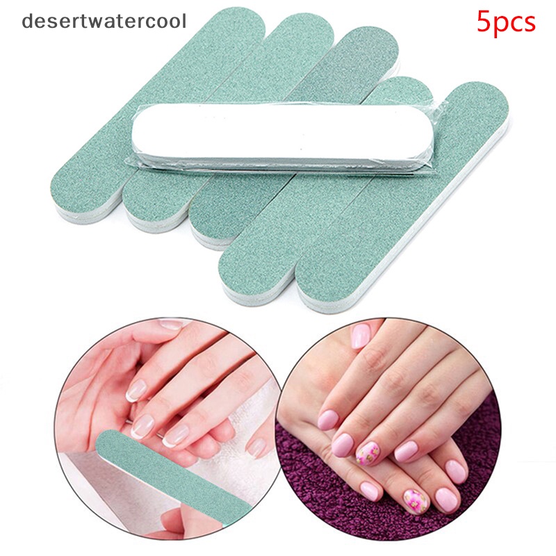 Deid 5pcs Buffer Block Mini Sanding Sponge Nail File Buffing Untuk UV Gel Nail Polisher Martijn