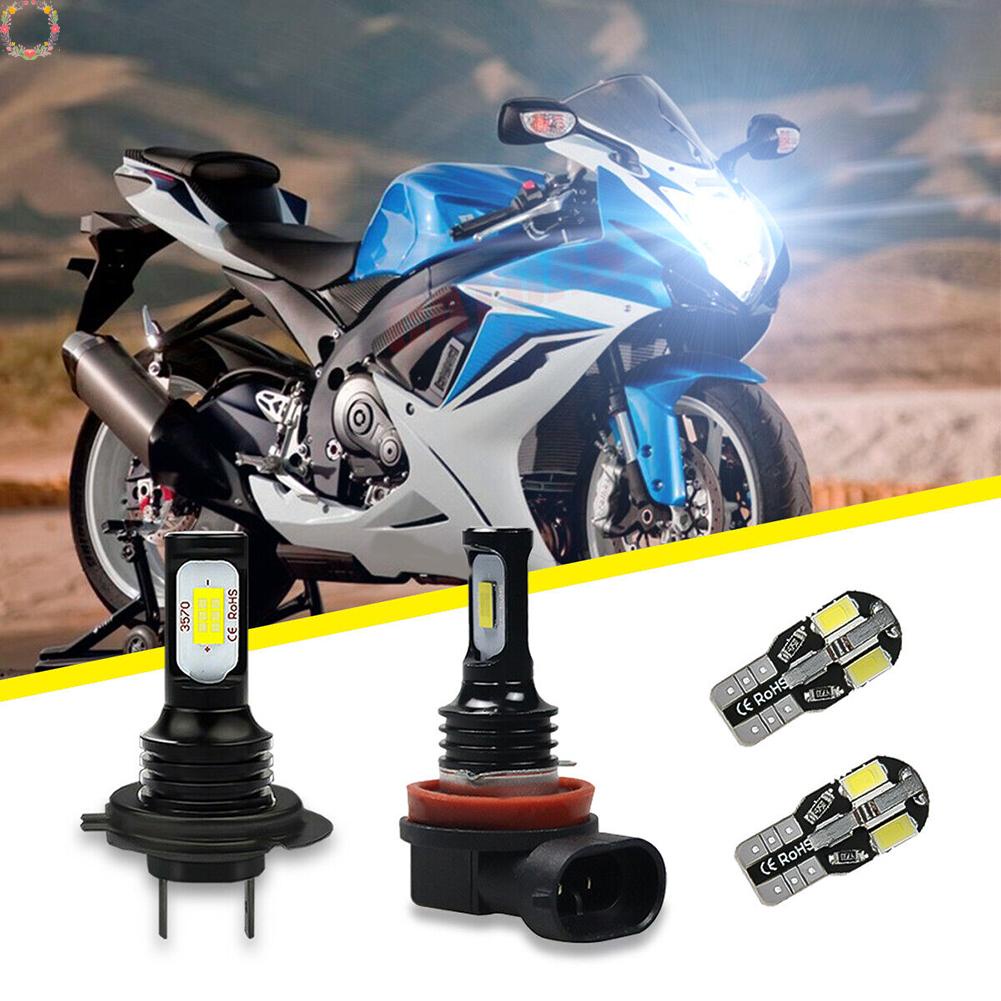 4x Bohlam Lampu Parkir Lampu Depan LED Set Putih Untuk Suzuki GSXR 600750 2011-2020 Set Bohlam Lampu Parkir Putih