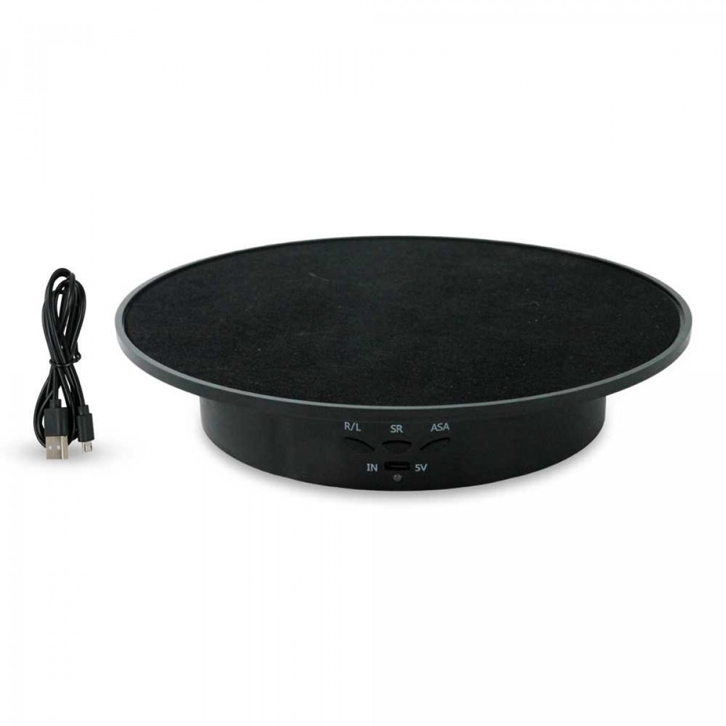 Alas Putar Fotografi Video Etalase Suede Rotating 360 Turntable 20cm