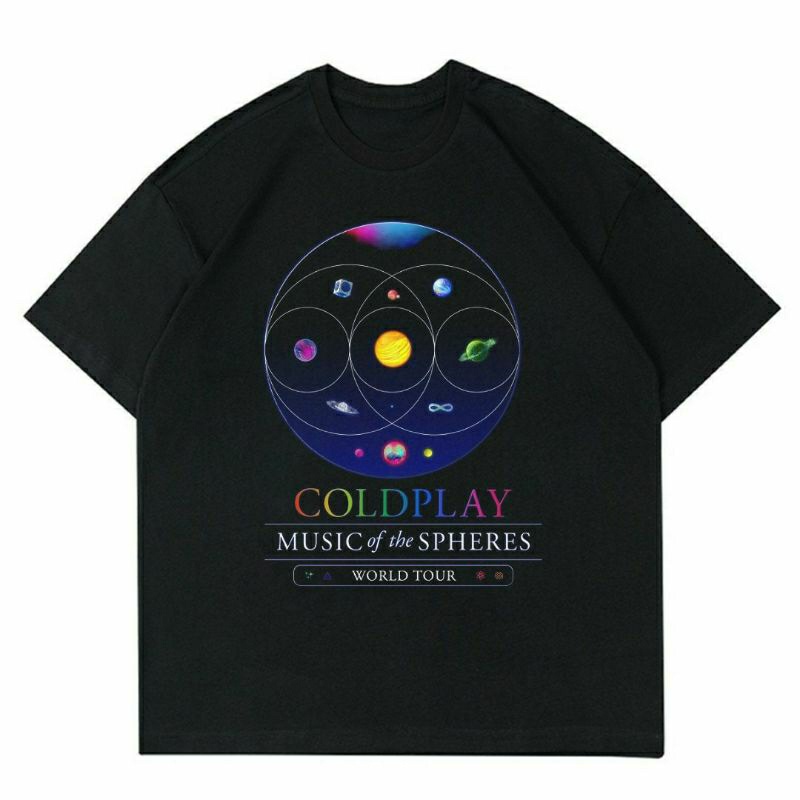 BAJU COLDPLAY " WORLD TOUR " | T-SHIRT COLDPLAY WORLD TOUR BLACK | KAOS COLDPLAY WORLD TOUR | BAJU K