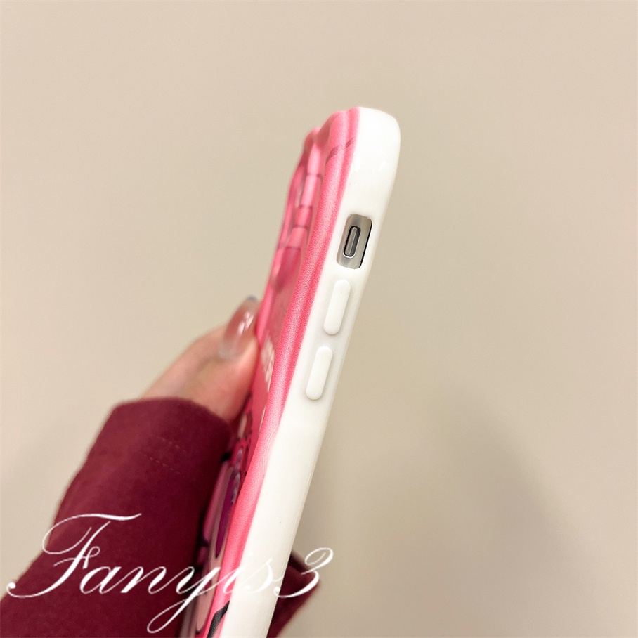 Vivo Y36 Y02 Y35 Y16 Y02s Y22 Y22s Y15A Y15S Y21 Y21s Y20 Y20S Y20i Y12s Y17 Y15 Y12 Y11 Y20s[G] Y95 Y93 Y91 V25 V25e Xiaoxin Bear Curved Wavy Edge Phone Case TPU Soft Cover Pelindung