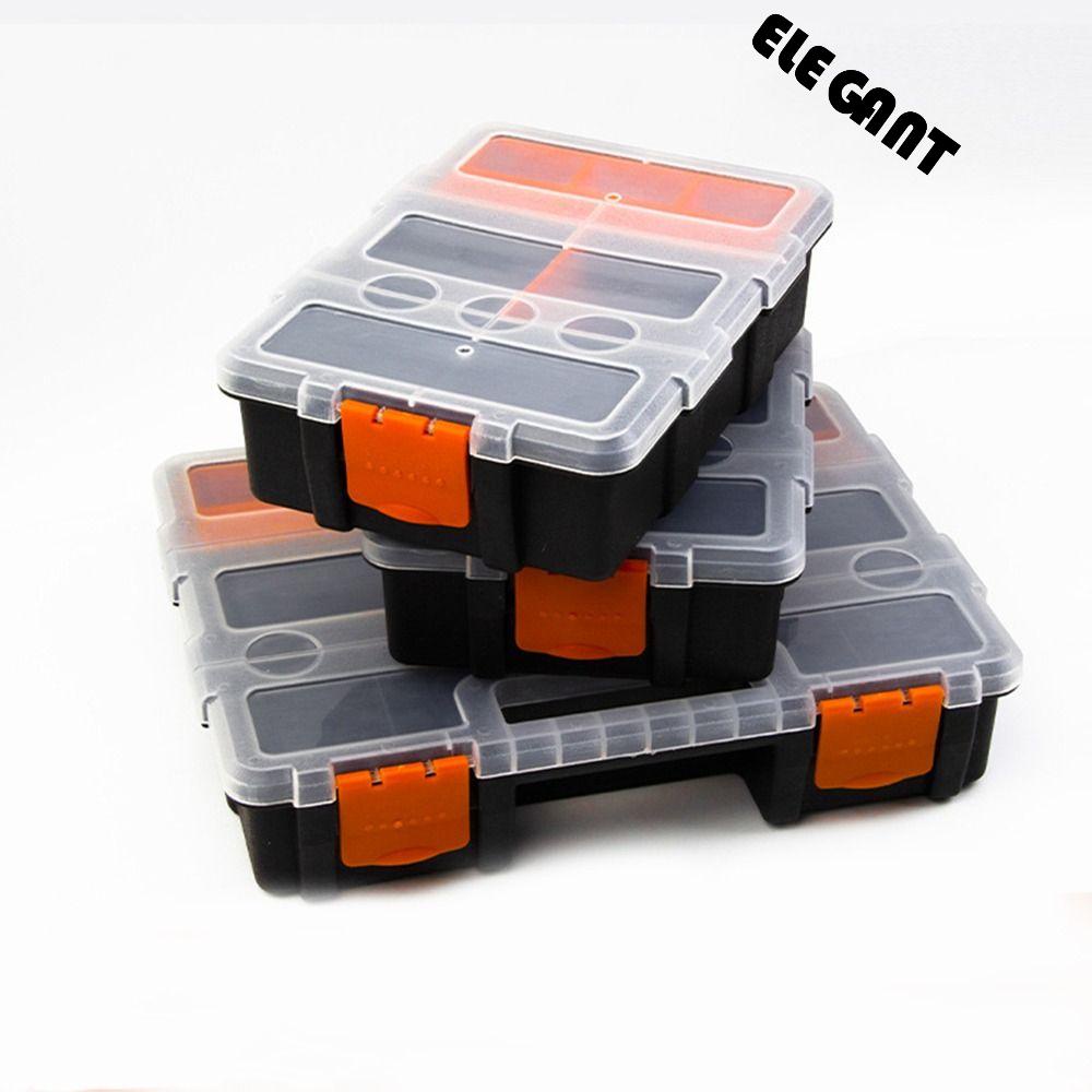 [Elegan] Kotak Perkakas Multi Grid Plastik Portable Box Umpan Ikan Kotak Organizer Kotak Sekat Kotak Instrumen Case