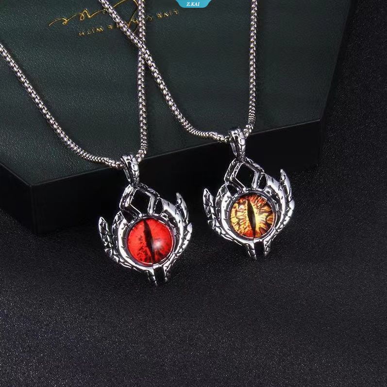 Kalung Kejahatan Mata Surga Kepribadian Titanium Steel Mata Kepribadian Alternatif Hip Hop Kalung [ZK]