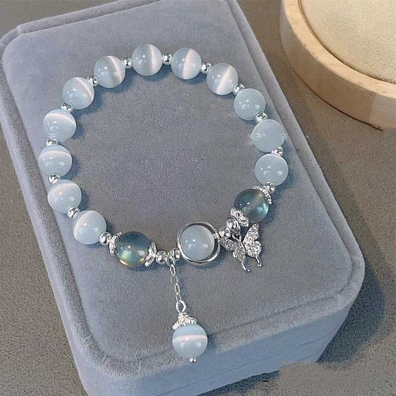 Gelang Manik-Manik Kupu-Kupu Bahan Alloy Fashion Untuk Wanita
