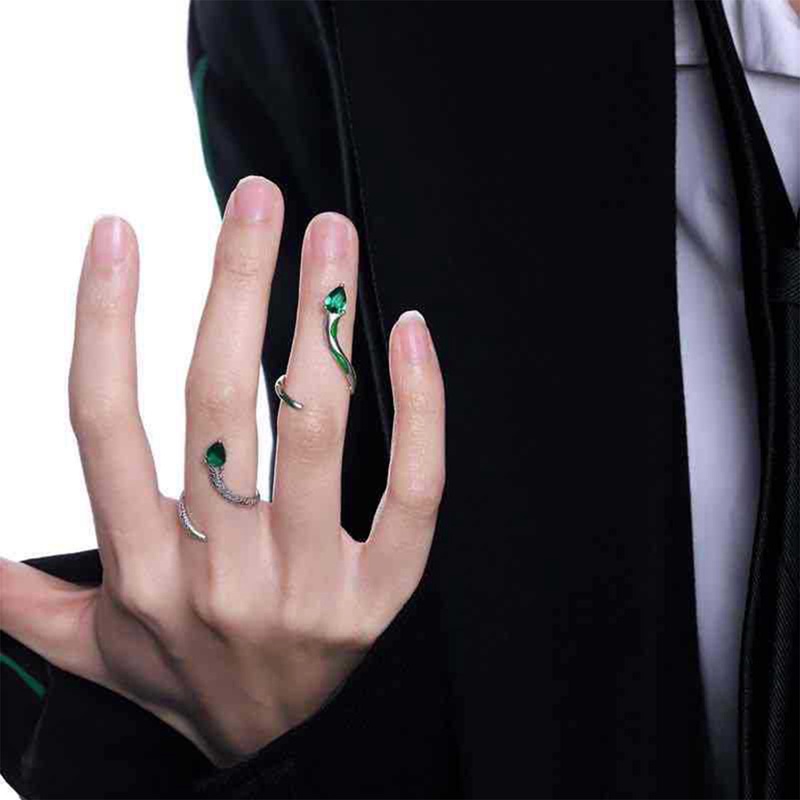 Punk Smart Snake Spirit Fingertip Ring Cincin Bersama Kepribadian Gadis Keren Trendi Cincin Ekor Gaya Manis Keren Aksesoris Baru