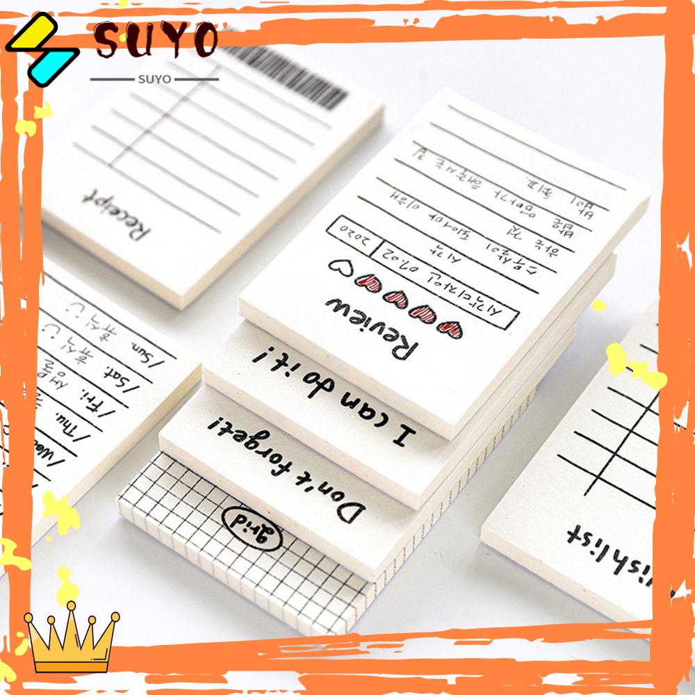 Suyo 50lembar Memo Pad Perlengkapan Kantor Decor Wishlist Planning To Do List Notepad