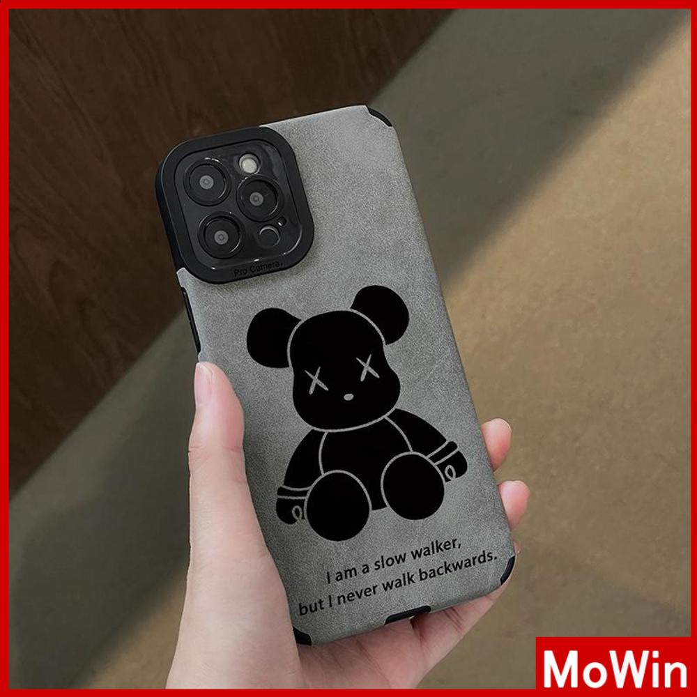 Case iPhone 14 Pro Max iPhone Case Murid Penutup Mata Suede Tahan Guncangan Kamera Case Perlindungan Beruang Kartun Lucu Kompatibel dengan iPhone 13 Pro Max 12 Pro Max 11 Xr Xs Max 7Plus 8Plus