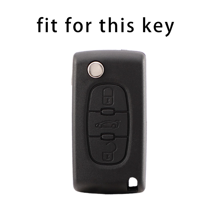 PEUGEOT 3buttoncar Remote Key Case Cover Untuk Peugeot206 207 307 308 407 408 Citroen C1 C2 C3 C4 C5 C6 C8 Styling Mobil