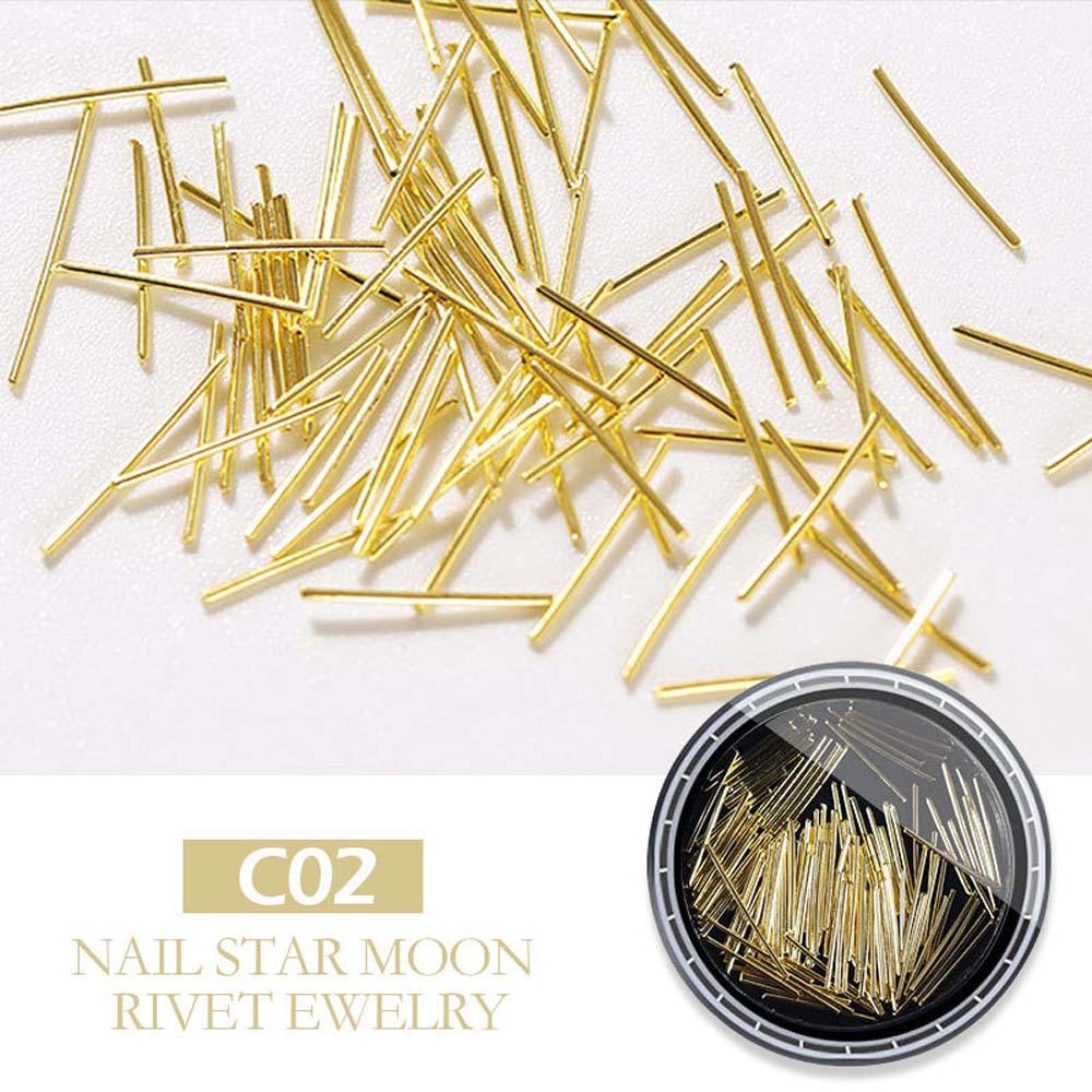 Agustin 3D Dekorasi Kuku Jepang Ukuran Campur Bintang Manikur Aksesoris Rivet Nail Rhinestone Nail Jewelry