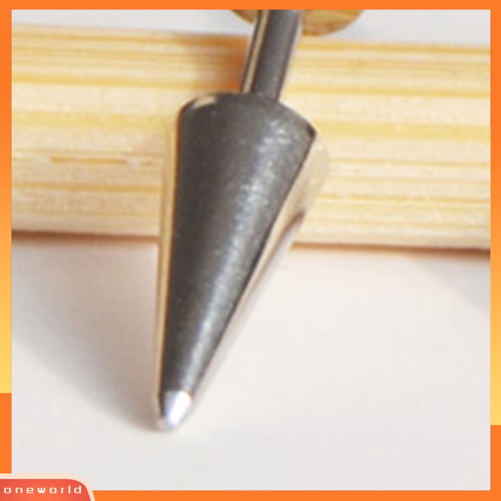 [WOD] 1pasang Stud Earring Pengerjaan Halus Wanita Aksesoris Portable Unisex Double Rivet Spike Earrings Untuk Pub