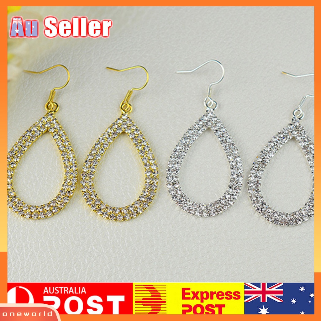 [WOD] Hoop Earring Hias Nyaman Indah Tear Drop Earrings Untuk Festival