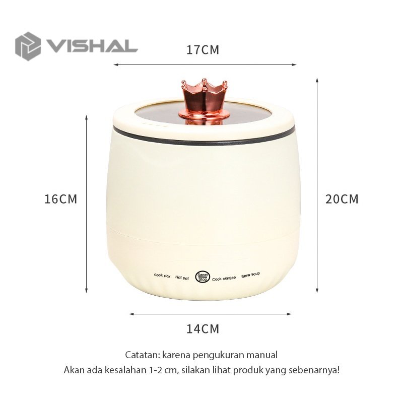 Vishal Panci Listrik multifungsi / rice cooker / panci mie  /wajan listrik VS-1863