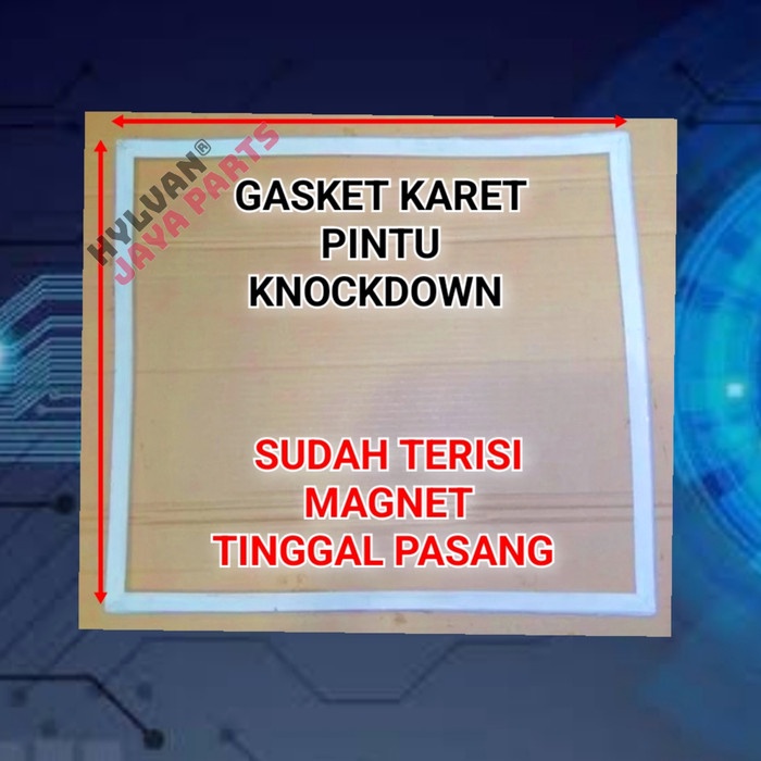 GASKET KARET PINTU FREEZER FRIZER BOX 49 X 69 Cm