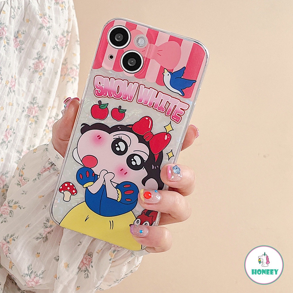 Casing Ponsel Motif Shell Fashion Untuk iPhone 14 Pro Max13 12 11 Pro Max Kartun Lucu Putri Shockproof Sarung Hp