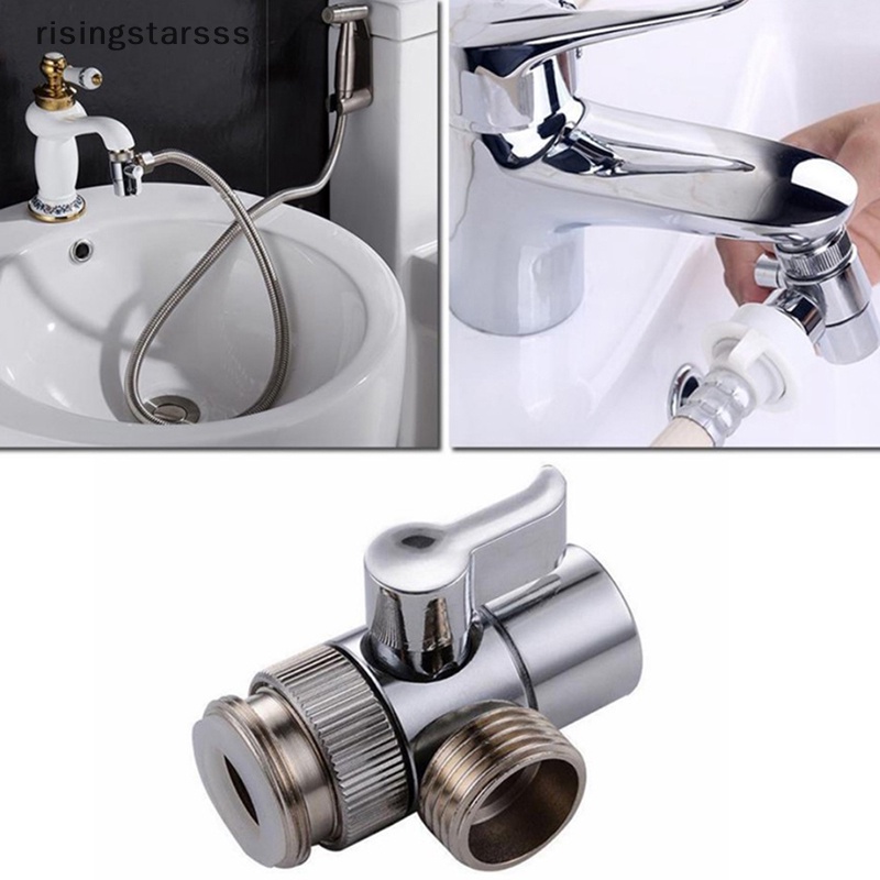 Rsid Span-new 1Pcs Switch Faucet Adapter Dapur Wastafel Splitter Diverter Valve Konektor Keran Air Untuk Toilet Kloset Shower Jelly