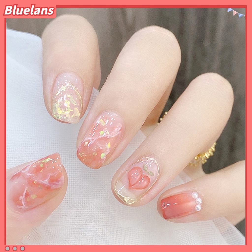 [BLM] Manicure Glitter Aman Portable Permukaan Mengkilap Warna-Warni Edelweiss Nail Art Sequin Untuk Anak Perempuan