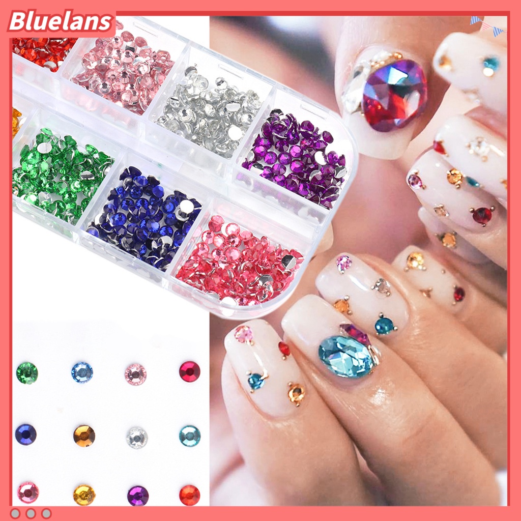 [BLM] Nail Resin Berlian Imitasi Flat Back Mempercantik Kuku 3mm 3D Manicure Nail Art Dekorasi Untuk Anak Perempuan