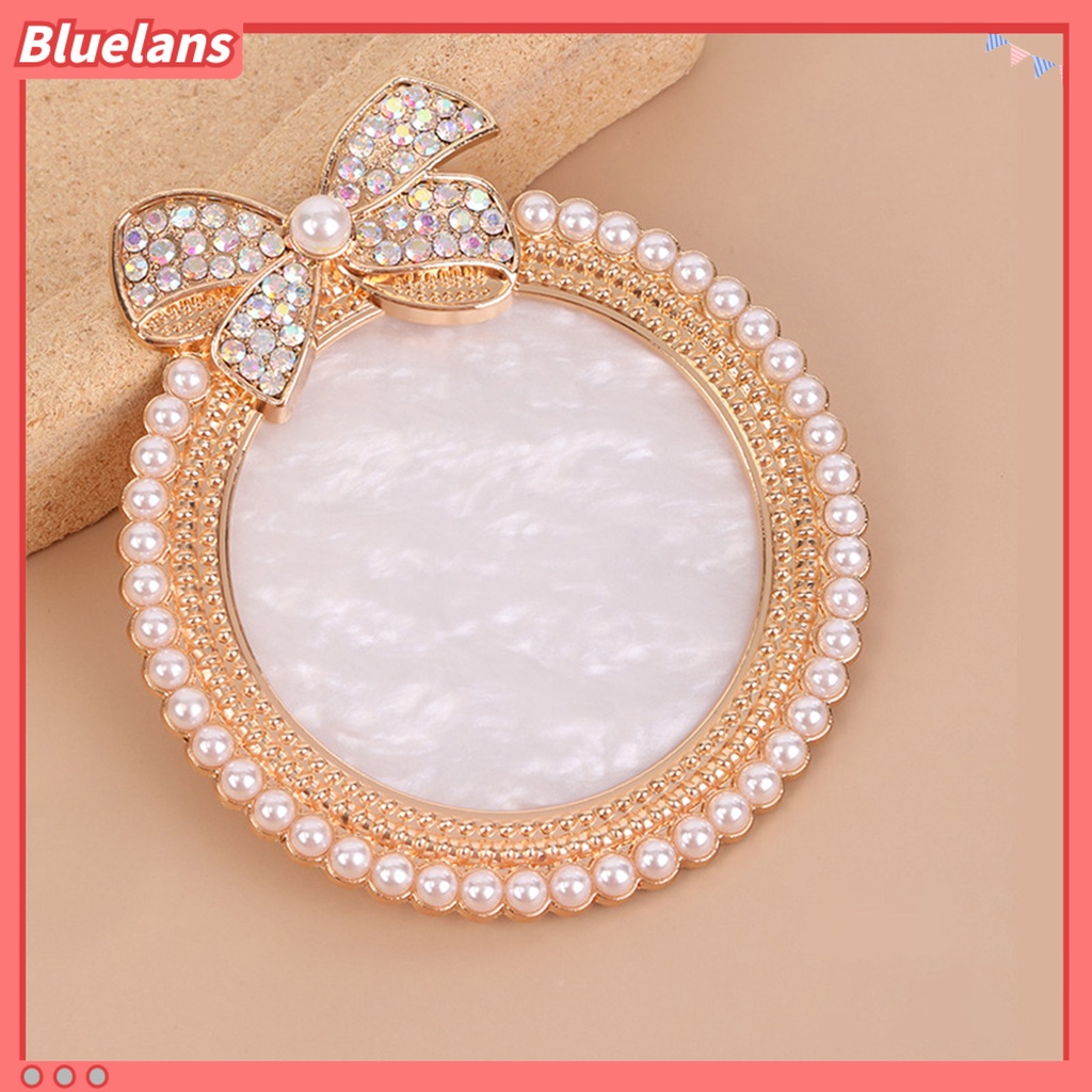 [BLM] Manicure Palette Lovely Bow Hiasan Mutiara Imitasi Baki Penyangkut Pajangan Kuku Stand Gel Polish Pallet Mixing Plate Untuk Salon Kuku