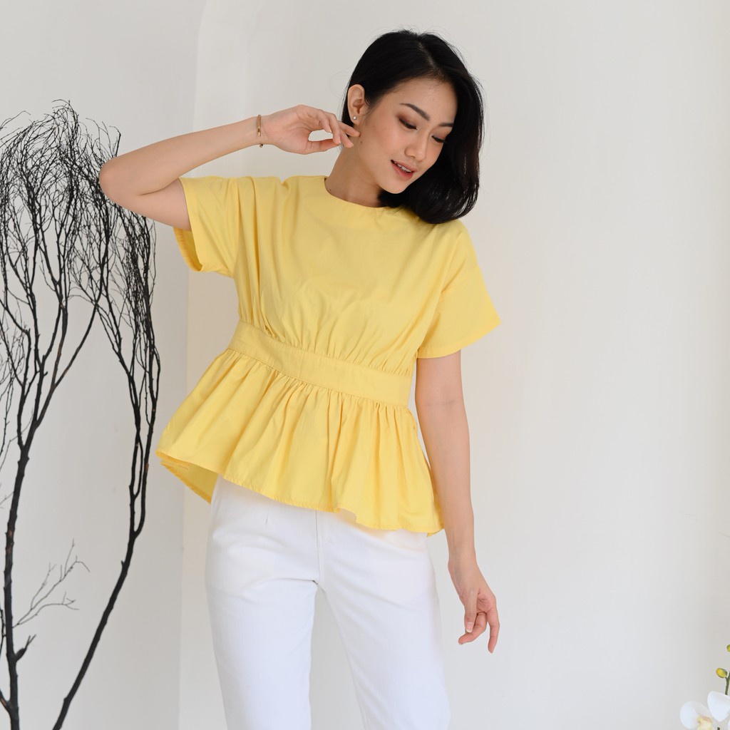 Ms Daisy Luna Top Baju Atasan Wanita Kasual Lengan Pendek