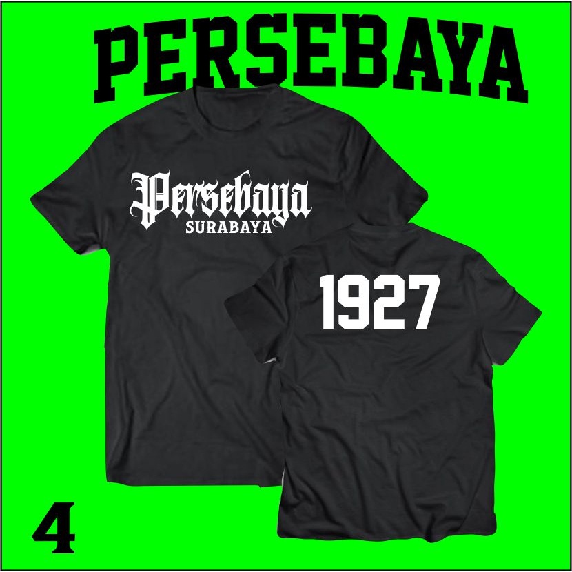 Kaos PERSEBAYA WANI 1927 Baju Supporter Bola Bonek Surabaya Liga Indonesia Tshirt Pria Wanita Cowok 