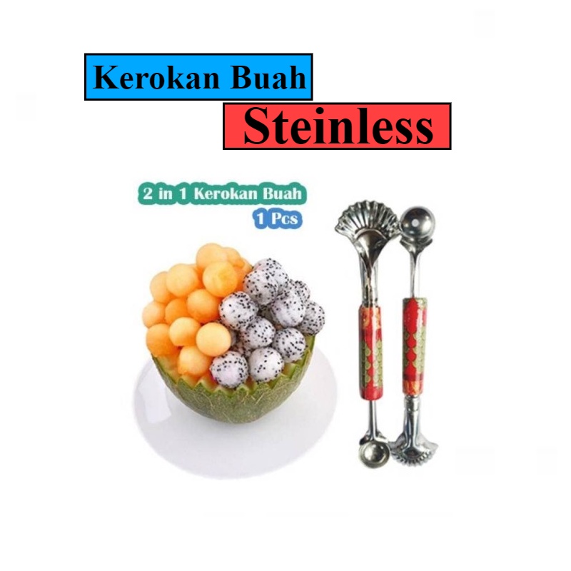 Kerokan Degan Ceplokan Buah Kerokan Kelapa muda Stainless