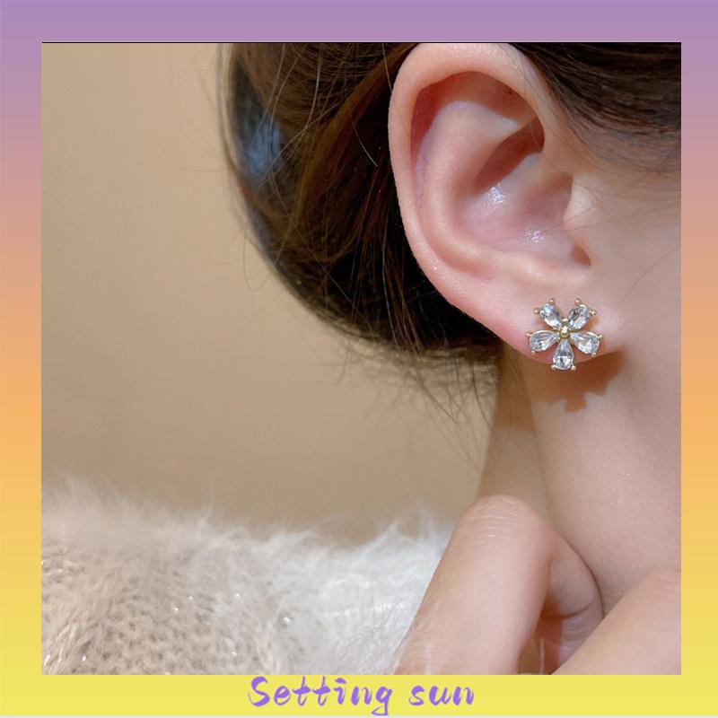 Anting bunga Simple Untuk Wanita Gaya Korea Anting Pribadi TN