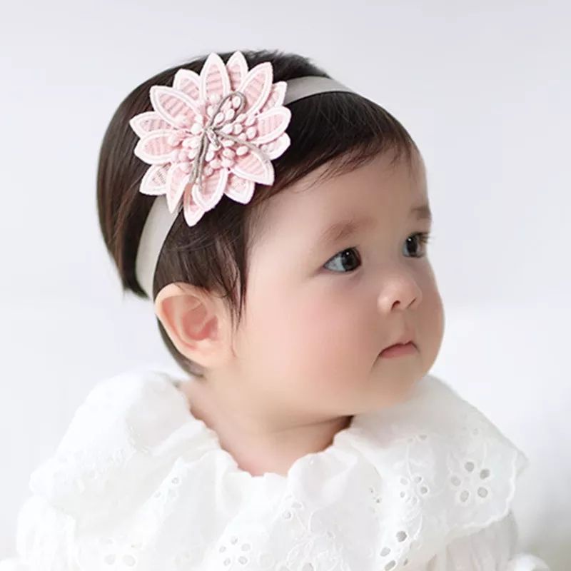 (Pimenova) bandana teratai lottus bayi anak baby headband