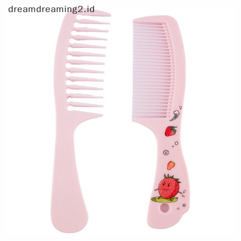 (drea) 1/2pcs Sisir Penata Rambut Anak Lucu Sisir Ekor Runcing Anti-Statis Sisir Perawatan Rambut //