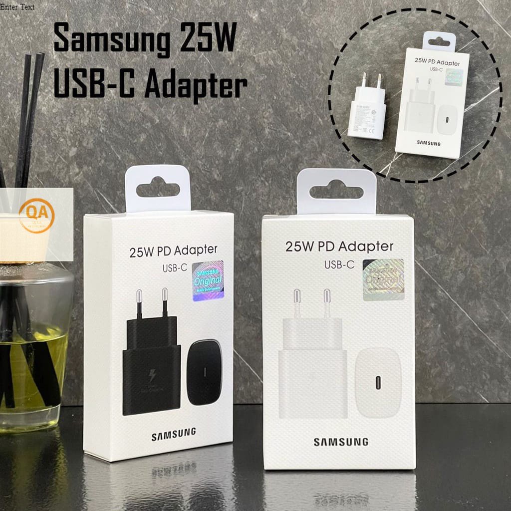 (Bergaransi) Adaptor Charger Samsung 25Watt Usb C To C Fast Charging Power Delivery 25Watt / Samsung