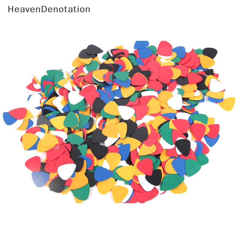 [HeavenDenotation] 100 Pcs ABS Acoustic Ukulele Bass Gitar Elektrik Picks Plectrums Aksesoris HDV