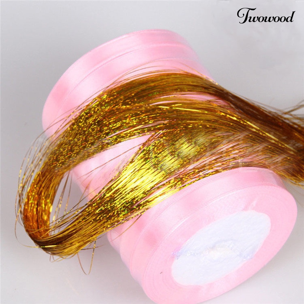 Twowood Hair Tinsel Bling Extension Glitter Sparkly Highlight Streak Night Club Pesta