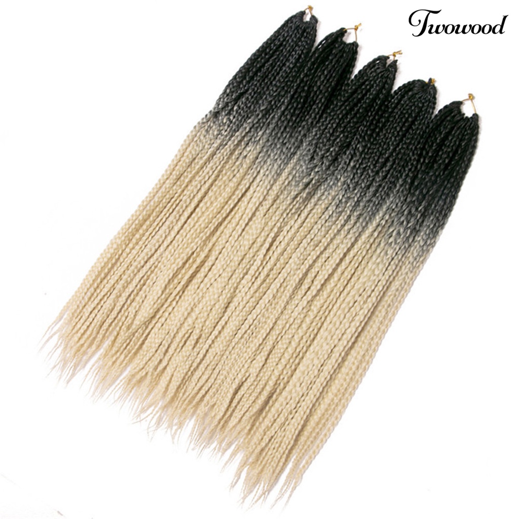 Twowood 60cm Hair Extension Rambut Palsu Blok Warna Kepang Untuk Club