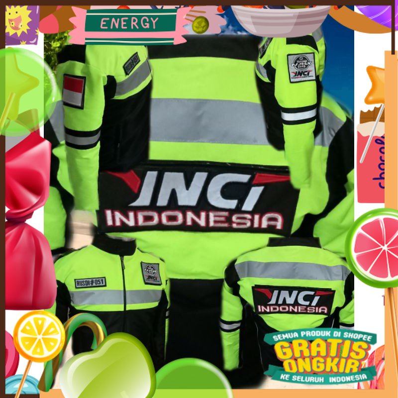 jaket motor touring ynci/ aman berkendara safety riding