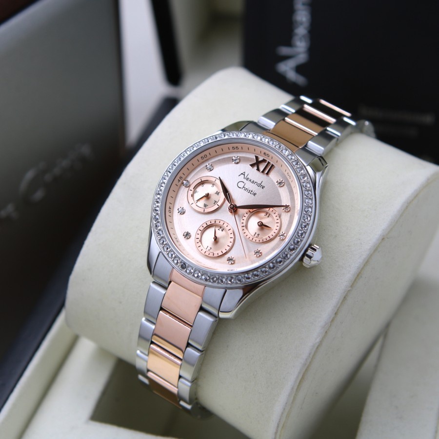 JAM TANGAN WANITA ALEXANDRE CHRISTIE AC 2A69 / AC2A69 RANTAI ORIGINAL GARANSI RESMI 1 TAHUN