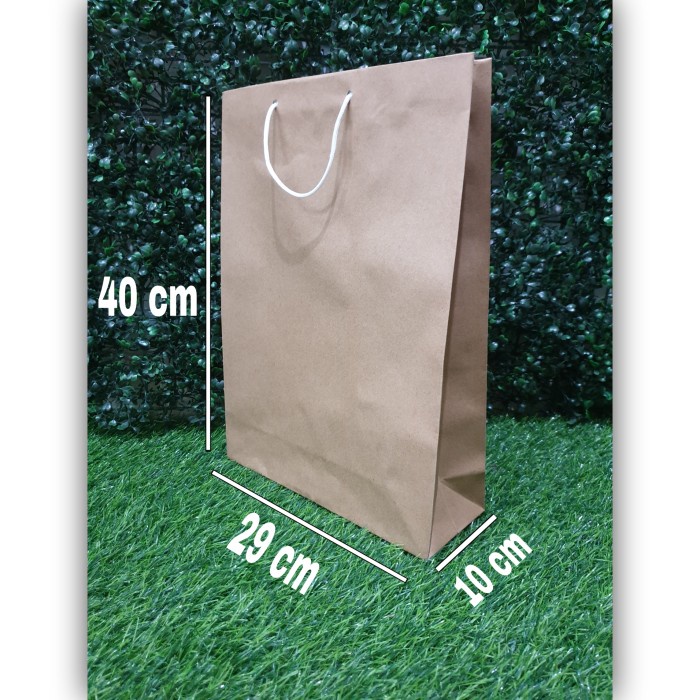 

[SC] Paper Bag Coklat Polos - Large isi 12 pcs