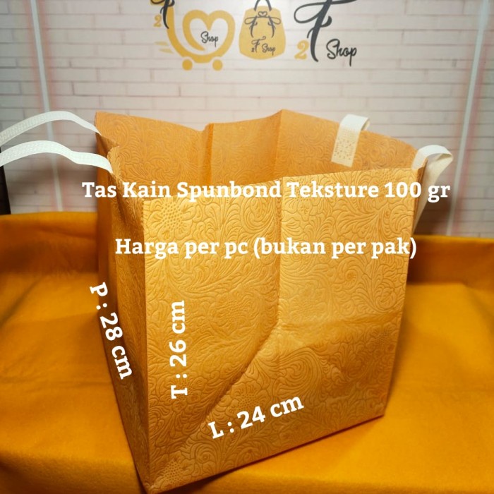 

[SC] Tas Kantong Bingkisan Souvenir Gift Bag Orange Tekstur 28 x 24 x 26