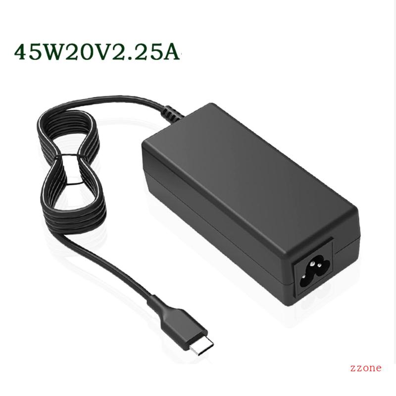 Zzz Untuk Lenovo 45W 20V 2 25A Tipe C AC Charger PC Laptop Power Supply Adaptor Kabel