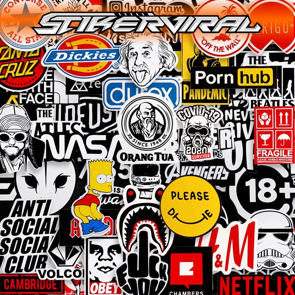 

STICKER PACK HYPEBEAST - STIKER AESTHETIC LAPTOP, AKSESORIS HP, ANTI AIR, MOTIF,HELM,TUMBLER