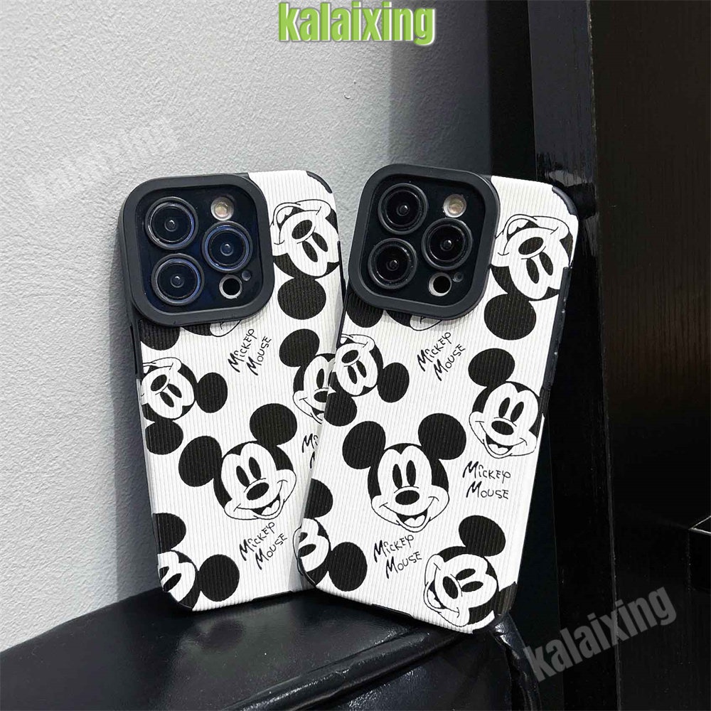 IPHONE Mickey Soft Case Untuk Iphone11 12 13 14 Pro Max14 Plus Xs Max X XR 7 8 Plus Sarung Belakang Lembut