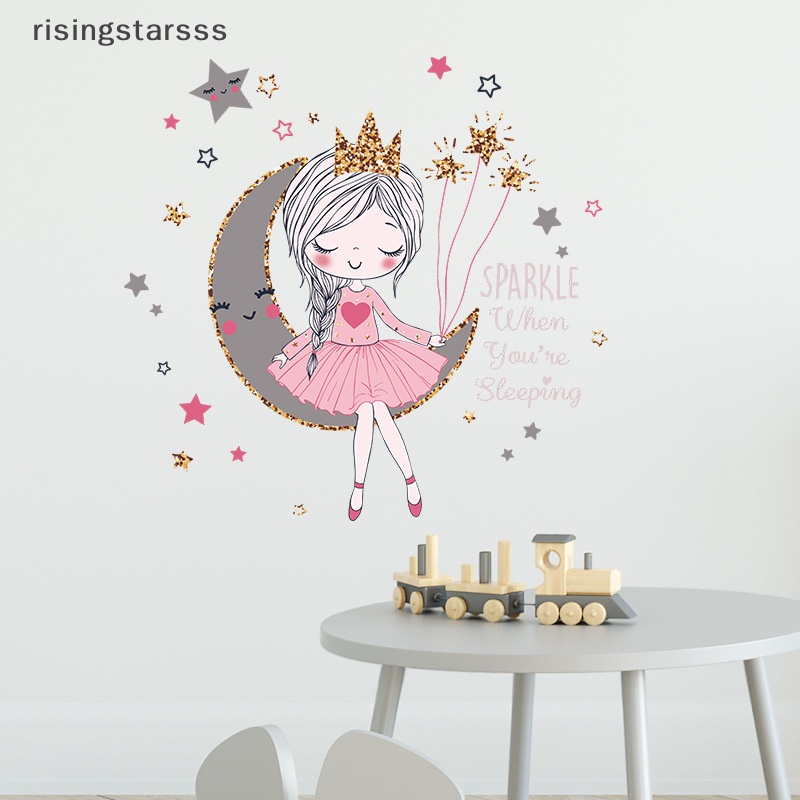 Rsid Span-new Princess on the moon wall er Dekorasi Kamar Anak Perempuan Kartun Cantik ers Jelly