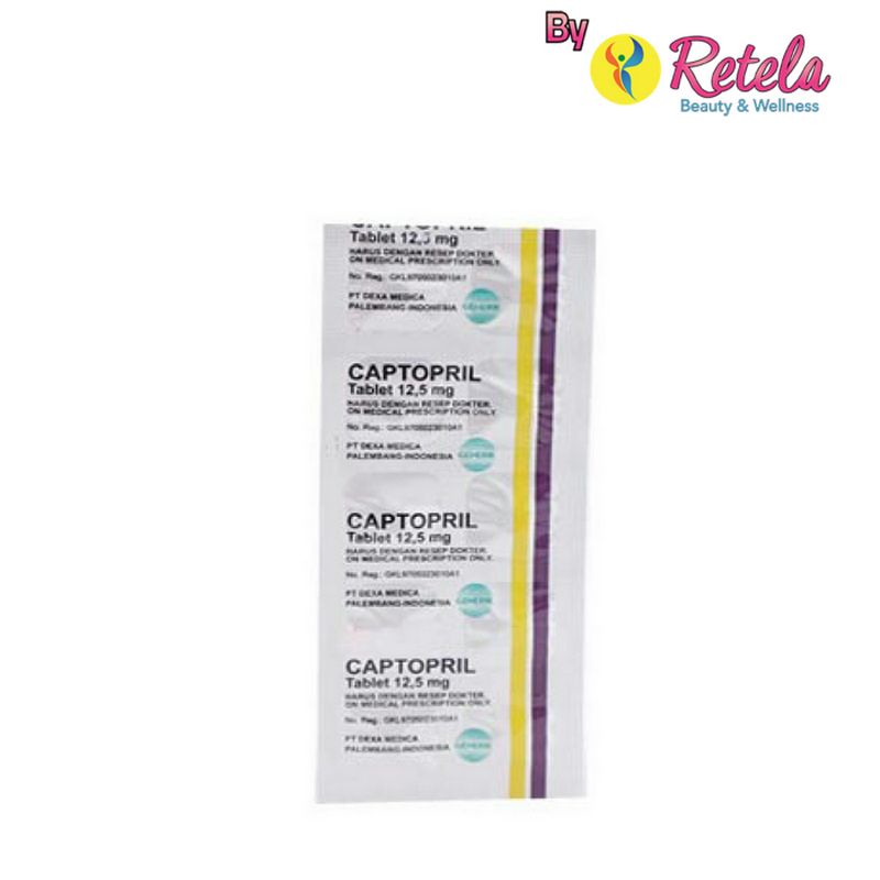 CAPTOPRIL 12.5MG 1 STRIP 10 TABLET